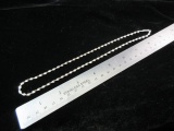 18” Sterling Silver Twist Herringbone Style Necklace