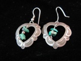 Signature Native American Sterling Silver Earrings