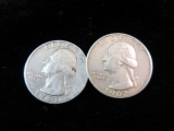 63d 62d Silver Quarter Dollars