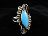 Turquoise Stone Sterling Silver Ring