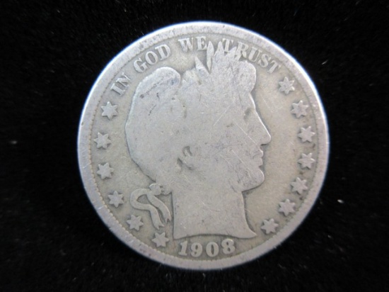 1908 Silver Half Dollar