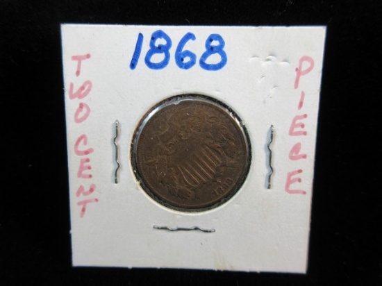 1868 Two Cent Coin