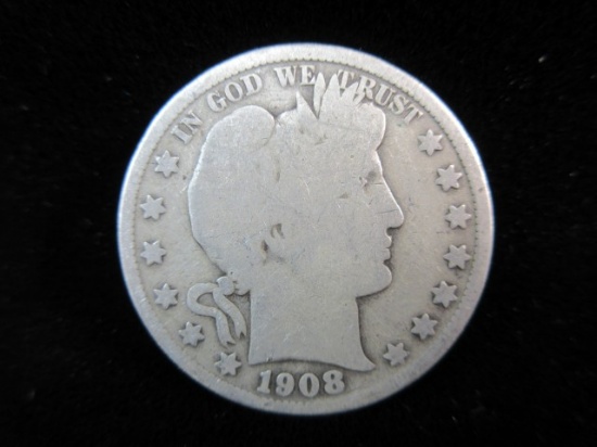 1908 Silver Half Dollar