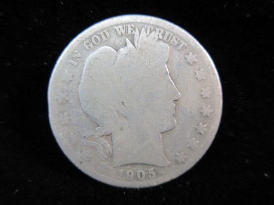 1905 S Silver Half Dollar