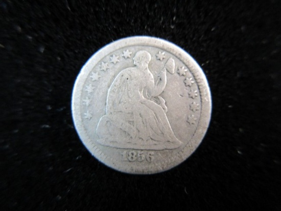 1856 Silver Half Dime Coin
