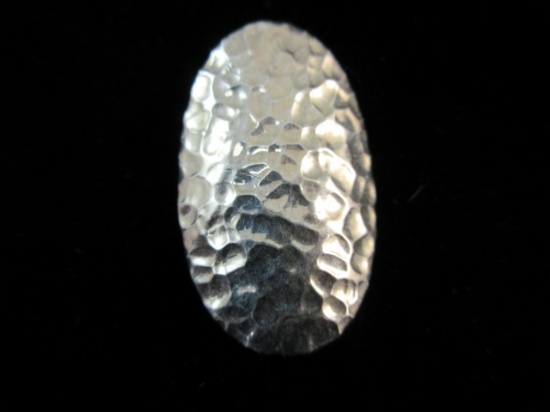 950 Silver Hand Hammered Style Vintage Pendant