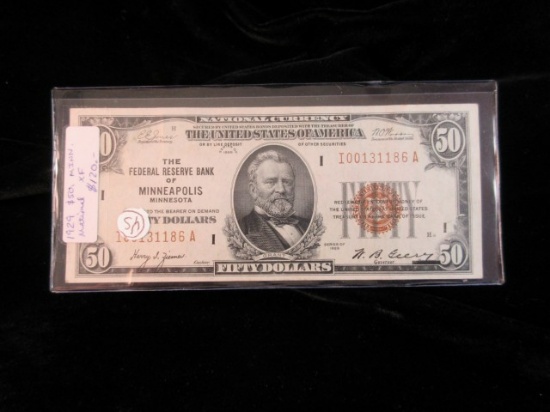 50.00 Federal Reserve Bank Note Series 1929