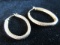 1” Sterling Silver Hoop Earrings