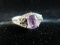 Amethyst Gemstone Avon Sterling Silver Ring