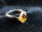 Citrine Gemstone Sterling Silver Ring