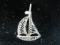 Sterling Silver Sail Boat Pendant