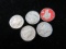 Lot of Five Mercury Dimes as Shown