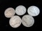 Lot of Five Mercury Dimes as Shown