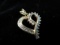 10K Yellow Gold 1” Heart Pendant