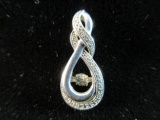 Shimmering Center Sterling Silver Pendant OTC