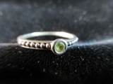 Peridot Sterling Silver Ring