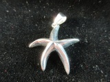 Sterling Silver Star Pendant Signed