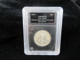 1947 Encased Silver Half Dollar