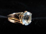 14K Gold Topaz Gemstone Ring