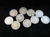 Lot of 10 Silver Dimes as Shown Incl. Mercury Dimes