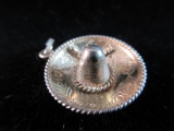 Vintage Mexico Sombrero Sterling Silver Pendant