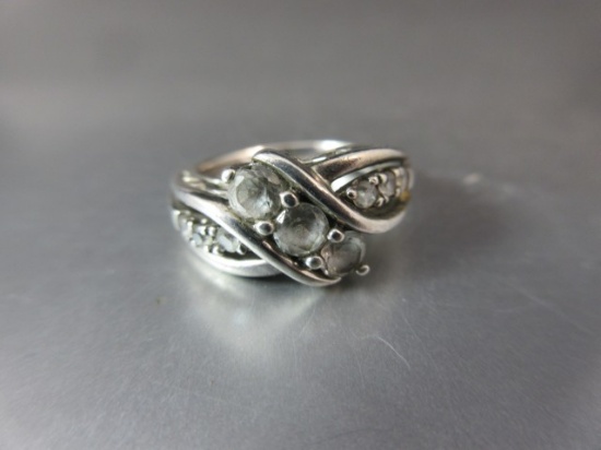 CZ Stone .925 Silver Cocktail Ring