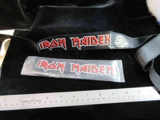 Vintage 1980’s Iron Maiden Head Band lot of two