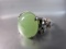 Vintage Jade Stone Sterling Silver Ring