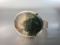 Vintage Moss Agate Stone Sterling Silver Ring