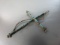 Vintage Native American Turquoise Stone Point Style Sterling Silver Cross P
