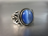 Linde Center Stone Sterling Silver Ring