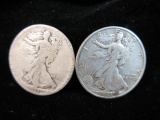 1918 and 1941 Silver Half Dollars