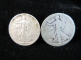1945-1919 Silver Half Dollars