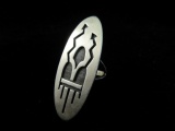 Vintage Native American Sterling Silver Signed Ring