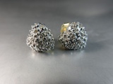 14K Gold Diamond Accent Earrings