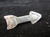 Ben G Cavez Native American Pendant or Pin Sterling Silver
