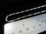 18” Sterling Silver Necklace