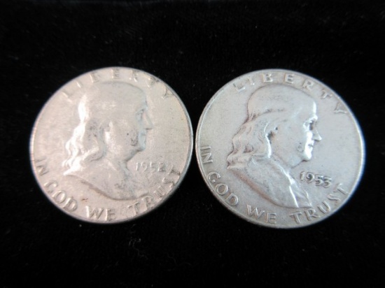 1952-1953 Silver Half Dollars