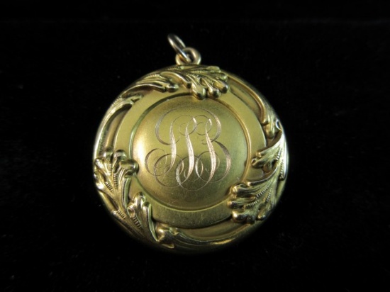 Antique Gold Filled Locket Pendant