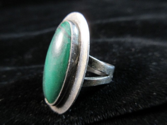 Vintage Sterling Silver Natural Stone Ring