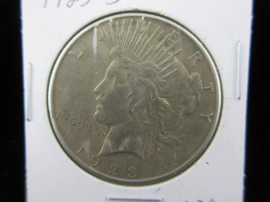 1823 S Good Condition Silver Peace Dollar