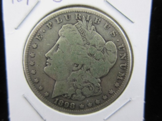 1898 S Silver VG Dollar