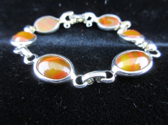 Silver tone Sara Cov. Bracelet