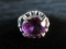 Large Purple Stone Sterling Silver Vintage Ring