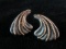 Vintage Sterling Silver Post Style Artisan Earrings