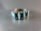 Vintage Native American Point Set Turquoise Stone Ring