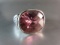 Sterling Silver Pink Center Stone Ring
