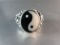 Ying Yang Poison Ring Sterling Silver