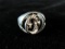 Spinning Sterling Silver Center Piece Moon Crest Ring