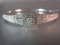 Genuine Diamond Gemstone Sterling Silver Designer SUN Brand Bracelet